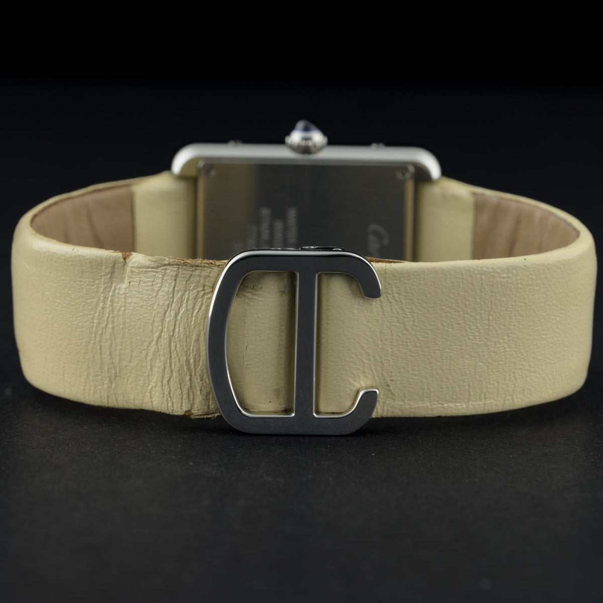 Cartier Tank Solo Python Edition 24x31mm Steel Ladies Watch + Pouch6