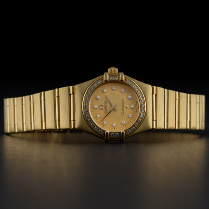 OMEGA Constellation 1167.15.00 18k Solid Yellow Gold Diamond 22mm Watch + B&P7