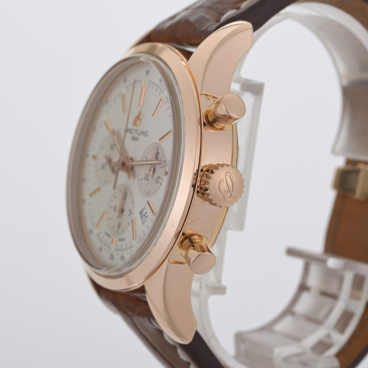 Breitling TransOcean Chronograph RB0151 Solid 18k Rose Gold 43mm Men Watch + B&P6