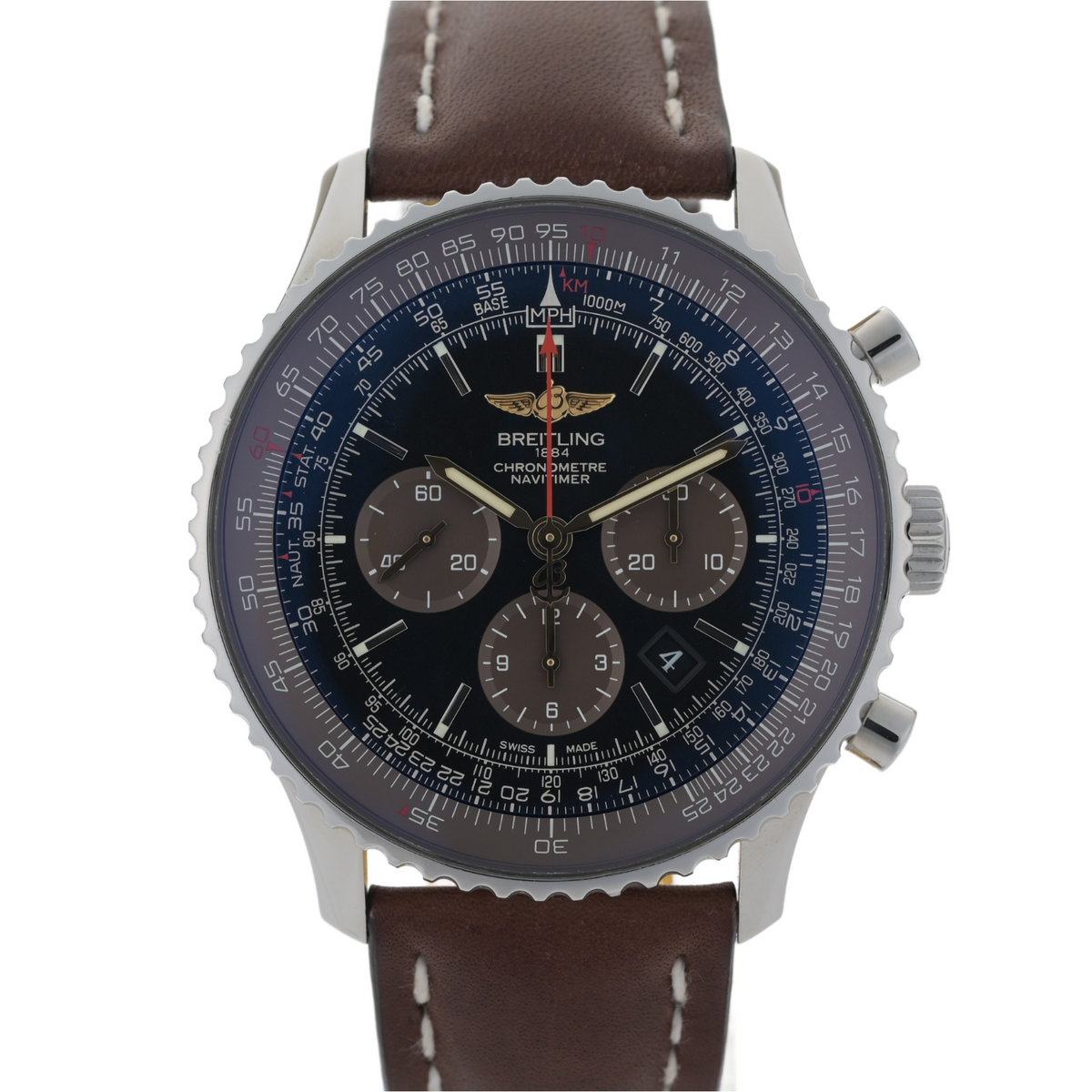Breitling Navitimer 01 Panamerican AB0127E3 Black Dial 46mm Men's watch Full Set0