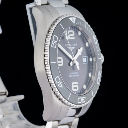 Longines HydroConquest Sunray Gray 43mm Ceramic Bezel Auto Men's Watch Full Set3
