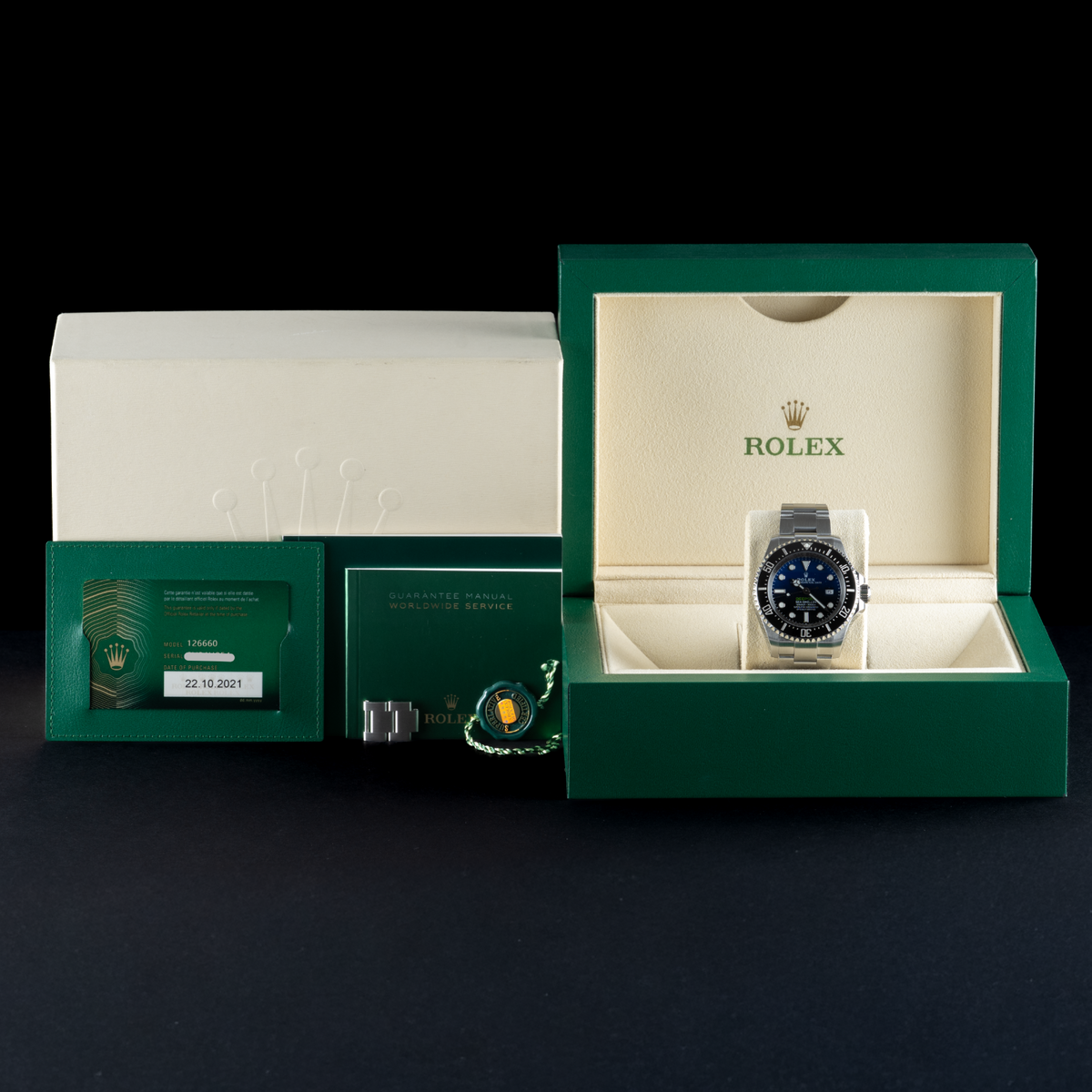 Rolex Deepsea Sea Dweller James Cameron 126660 Black/Blue 44mm Watch Full Set1