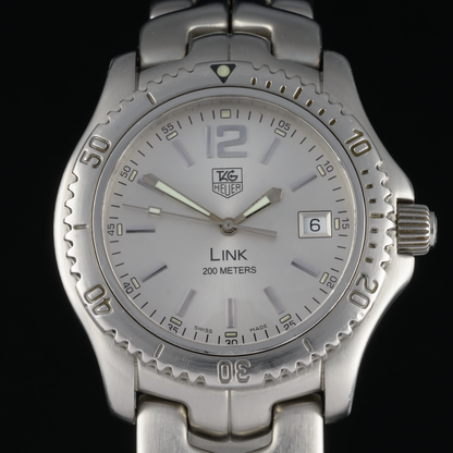 TAG Heuer Link WT1112 Silver Dial 42mm Quartz Steel Men's Watch0