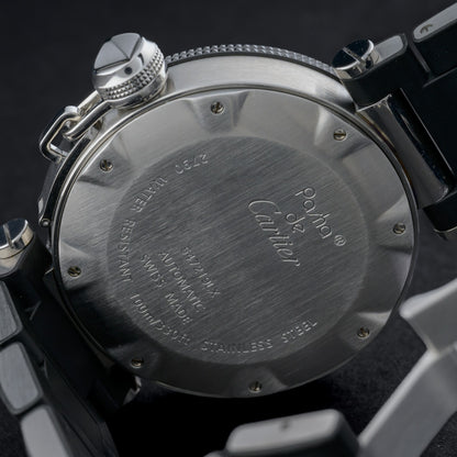 Cartier Pasha Seatimer 40mm Black Steel & Rubber Automatic Men's Watch7