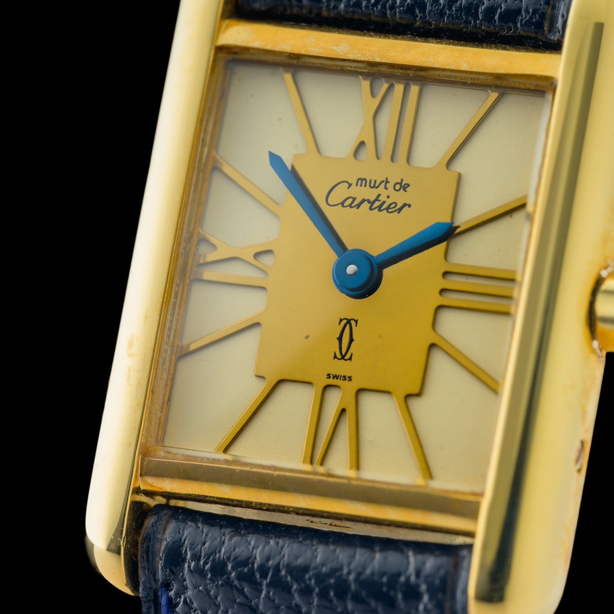 Cartier Must Tank Art Deco 366001 Gold Vermeil 21x28mm Ladies Quartz Watch + Box4