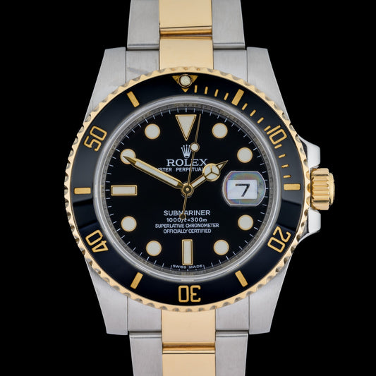 Rolex Submariner Date 116613LN Ceramic Bezel 18k Gold and Steel Men's 40mm Watch0