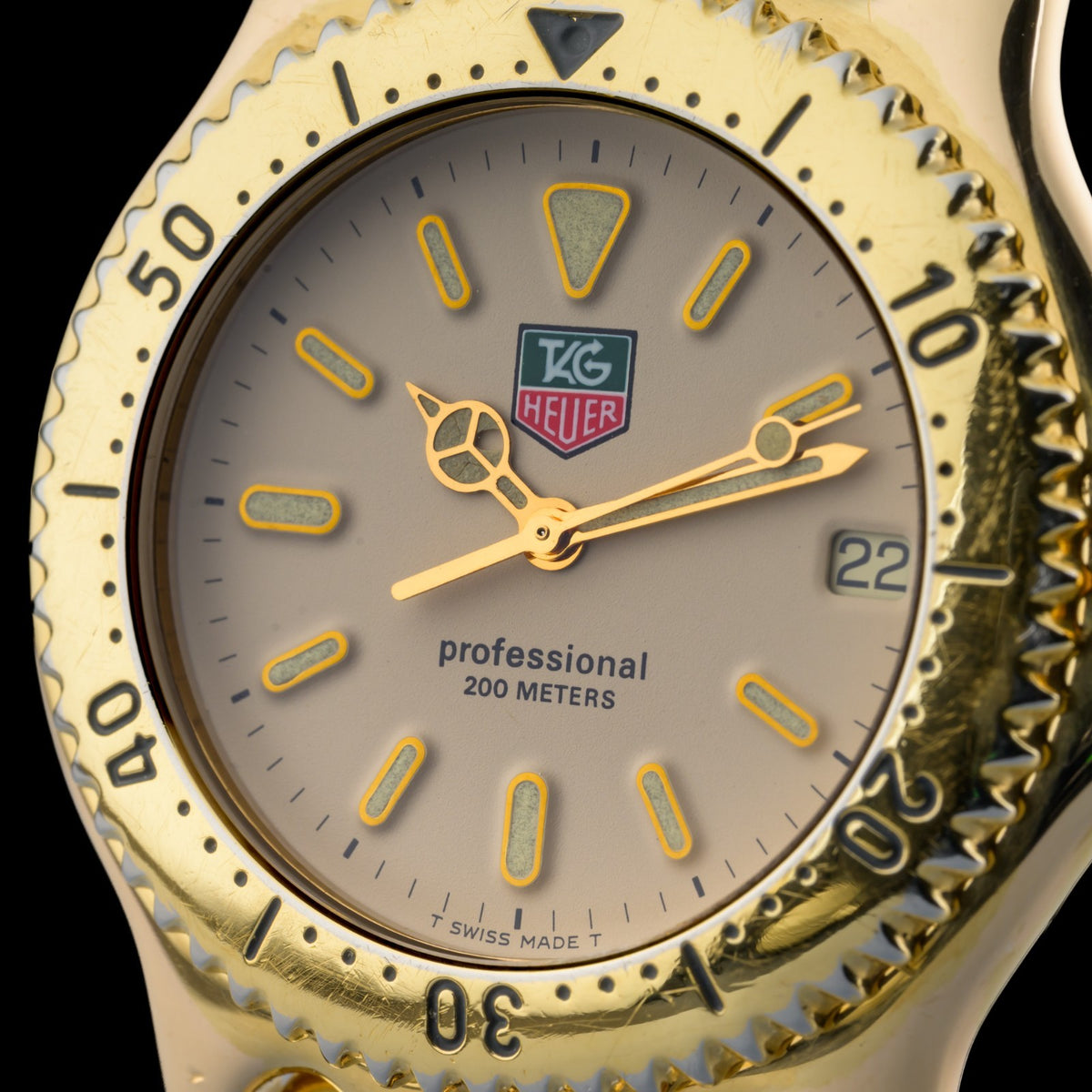 TAG Heuer Professional SEL S94.006 Gold Plated 38mm Quartz Men's Watch3