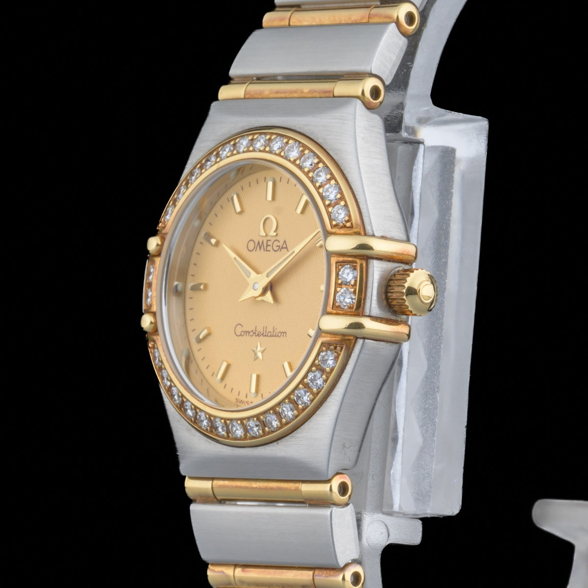 Omega Constellation Diamond 1267.10 Champagne Dial Quartz 22.5 mm Women's Watch1