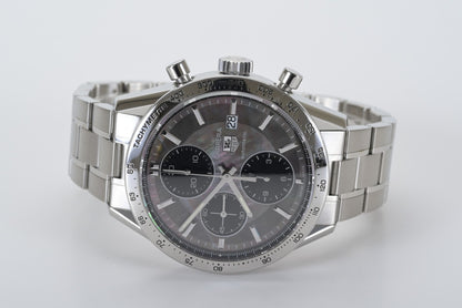 TAG Heuer Carrera Calibre 16 CV201P 0 Black Mother of Pearl 41mm Men's Watch9