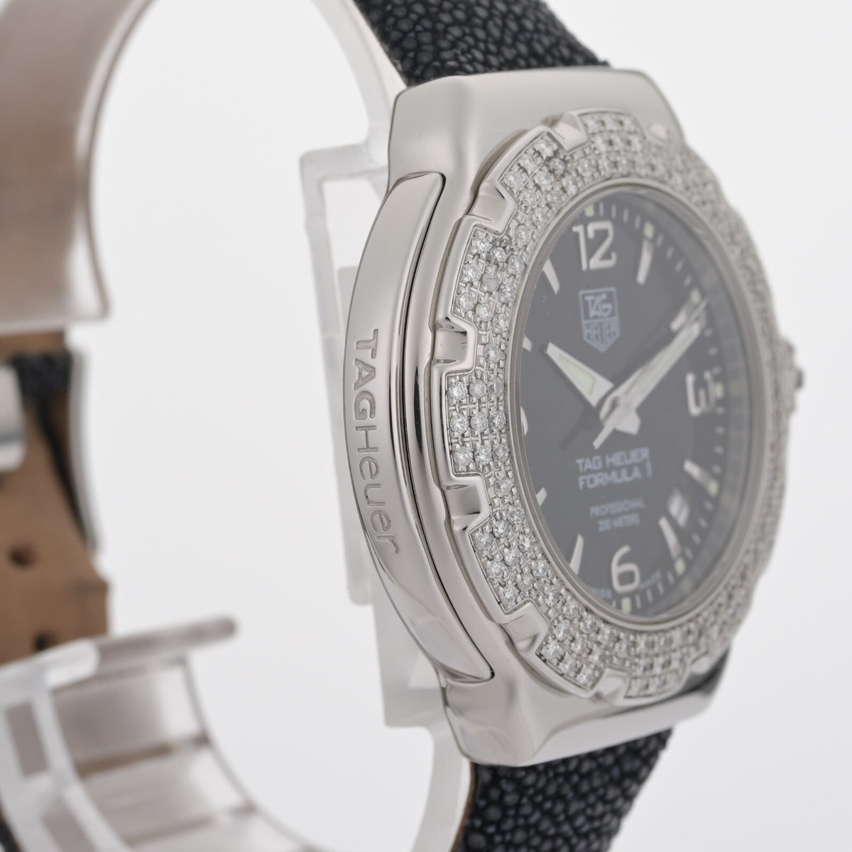 Tag Heuer Formula 1 WAC1214 Diamond Bezel 37mm Black Dial Ladies Watch4