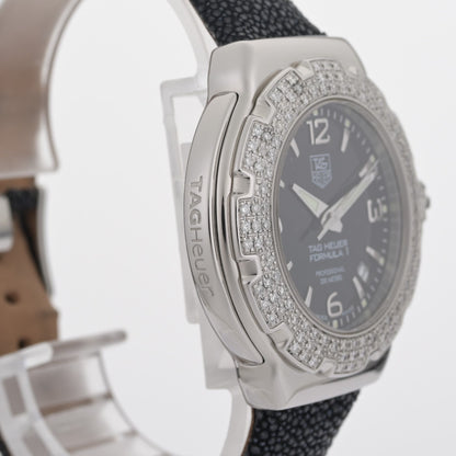 Tag Heuer Formula 1 WAC1214 Diamond Bezel 37mm Black Dial Ladies Watch4