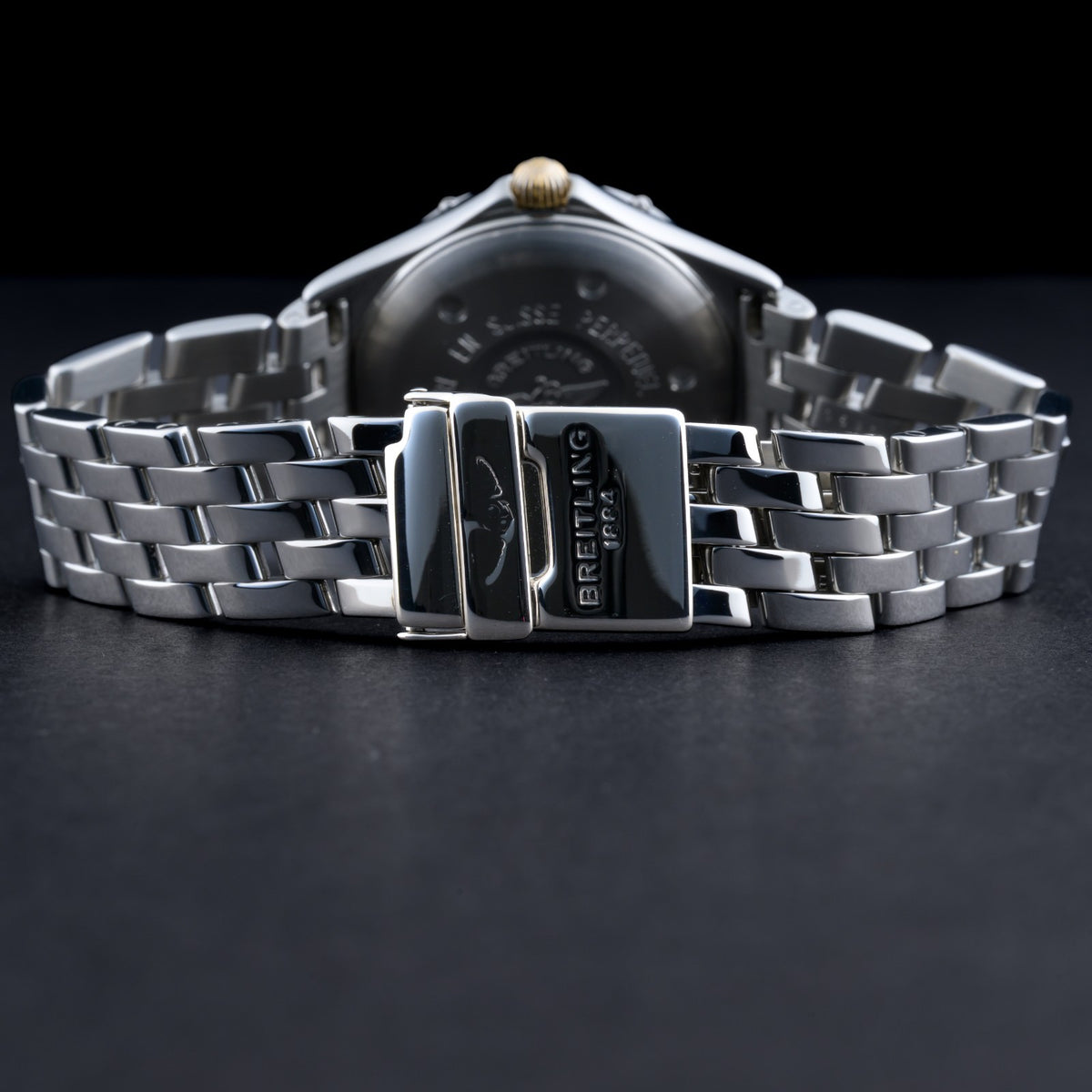 Breitling Perpetual Sirius Gold Dial 31mm Quartz Steel Ladies Watch7