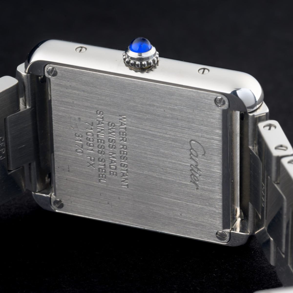 Cartier Tank Solo 3170 White Roman Dial 24x31mm Steel Quartz Watch6