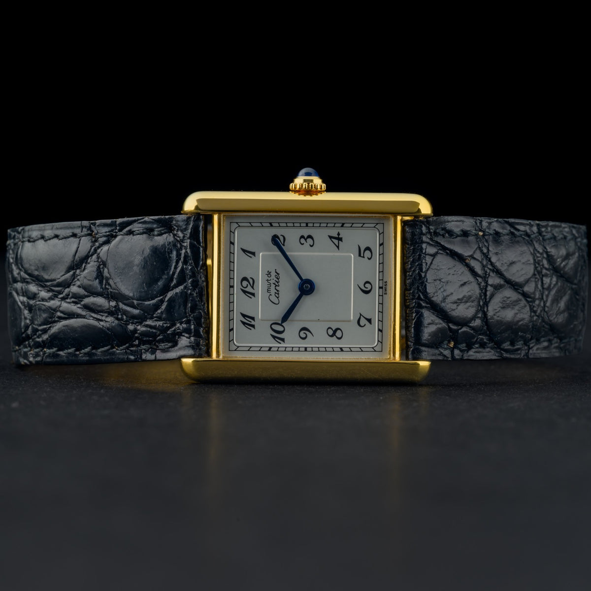 Cartier Must Tank Large 590005 Arabic Dial 23x30mm Gold Vermeil Watch + Service5
