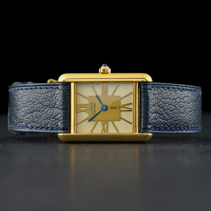Cartier Must Tank Art Deco 366001 Gold Vermeil 21x28mm Ladies Quartz Watch + Box5