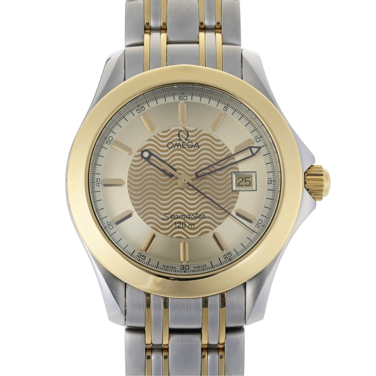 Omega Seamaster 120 2311.11 36mm 18k Gold & Steel Quartz Watch0