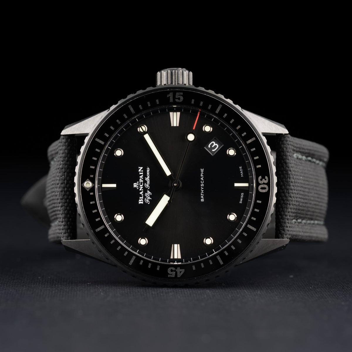 Blancpain Fifty Fathoms Bathyscaphe 43mm Automatic Men's Watch + Box & Papers4