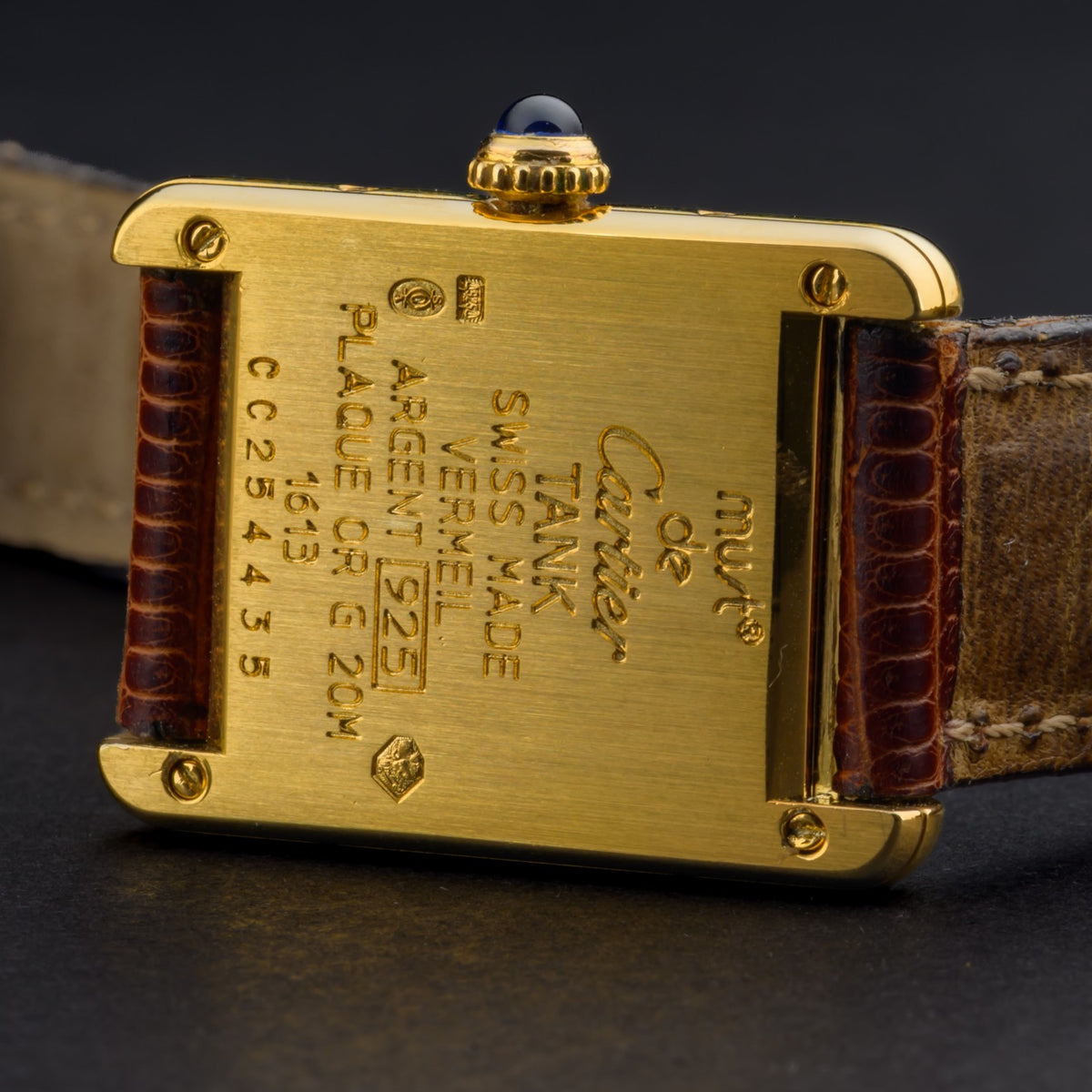 Cartier Tank Must Small 20x28mm White Dial Gold Vermeil Ladies Quartz Watch6