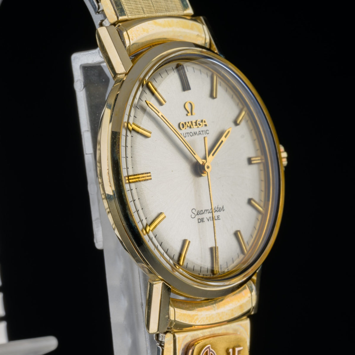 OMEGA Seamaster De Ville 33mm Automatic Eastern Safe Driver Pin Gold Watch +B&P5