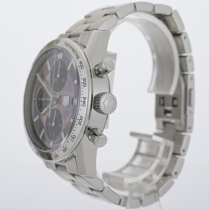 TAG Heuer Carrera Calibre 16 CV201P 0 Black Mother of Pearl 41mm Men's Watch6