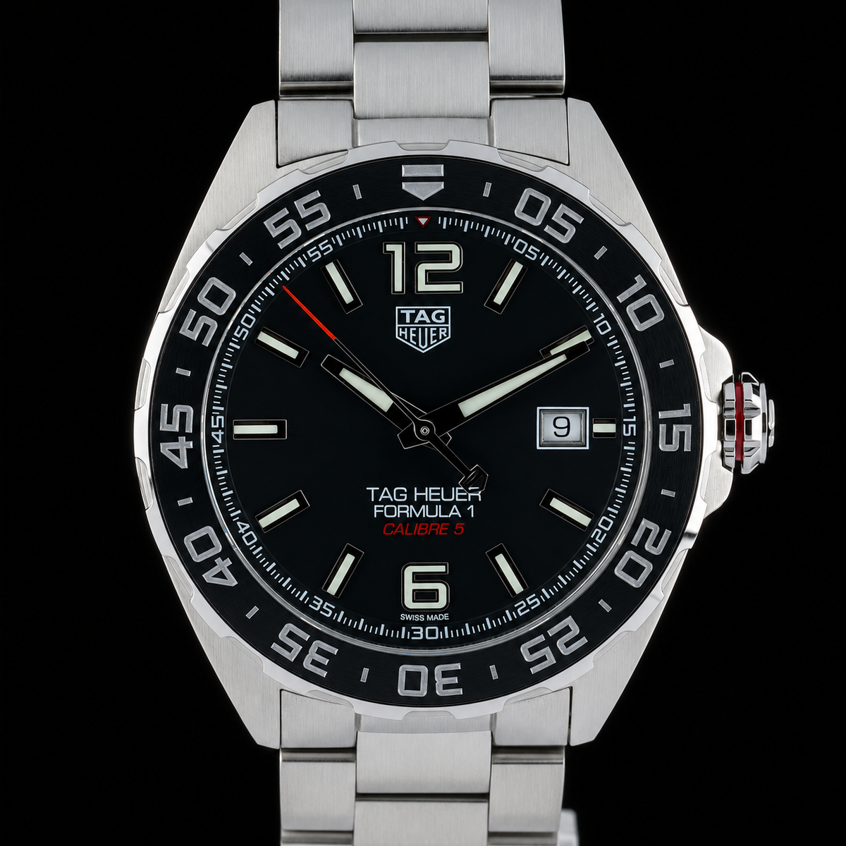 TAG Heuer Formula 1 Caliber 5 WAZ2011 Gray Dial 43mm Automatic Men's Watch + Box0