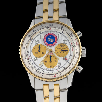 Breitling Navitimer 92 Topgun Limited Edition 18k Gold & Steel 38mm Men's Watch0