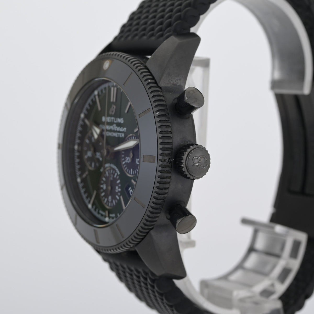 Breitling Superocean Heritage B01 44 MB0162 "Black Eye Green" DLC Men Watch +B&P4