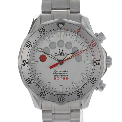 OMEGA Seamaster Pro Apnea Jacques Mayol 2595.30 41.5mm Silver Watch (Serviced)0