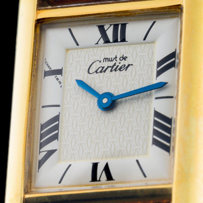 Cartier Tank Must Small 20x28mm White Dial Gold Vermeil Ladies Quartz Watch3