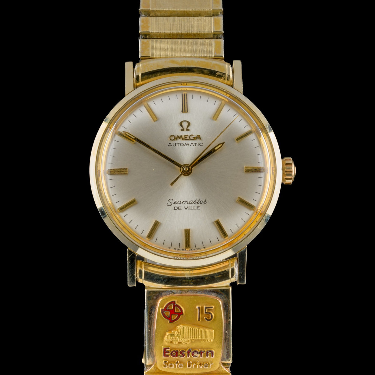 OMEGA Seamaster De Ville 33mm Automatic Eastern Safe Driver Pin Gold Watch +B&P0