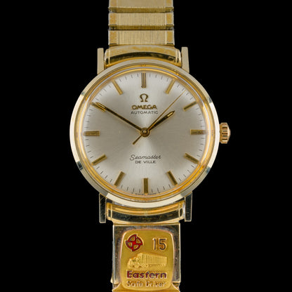 OMEGA Seamaster De Ville 33mm Automatic Eastern Safe Driver Pin Gold Watch +B&P0