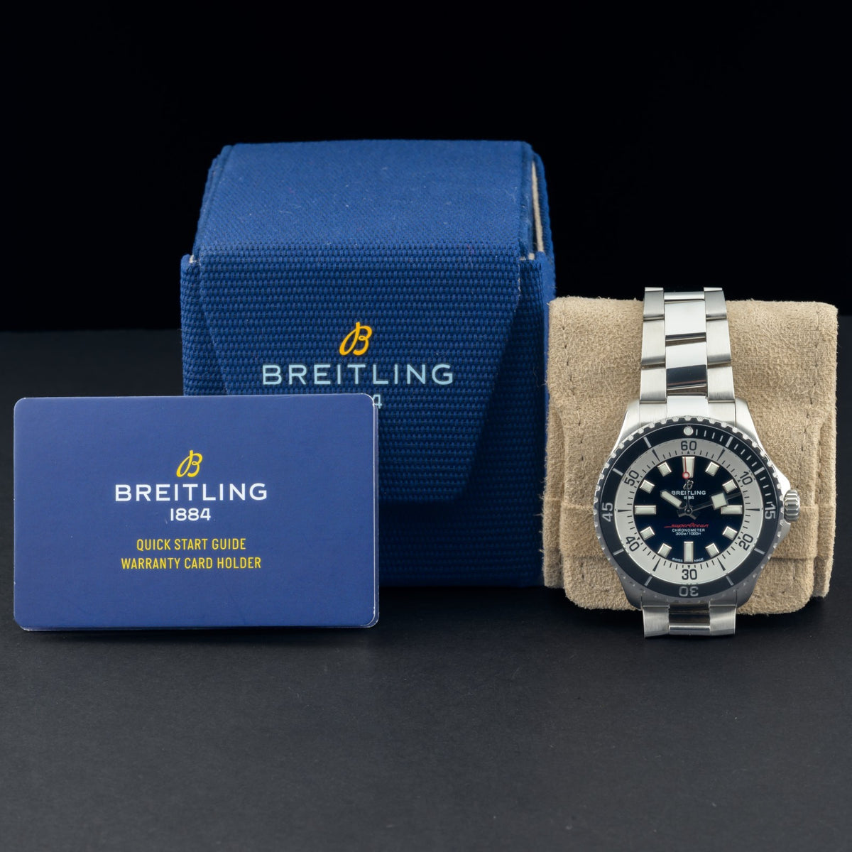 Breitling SuperOcean A17376 Automatic Black Dial 44mm Men's Watch + Box1