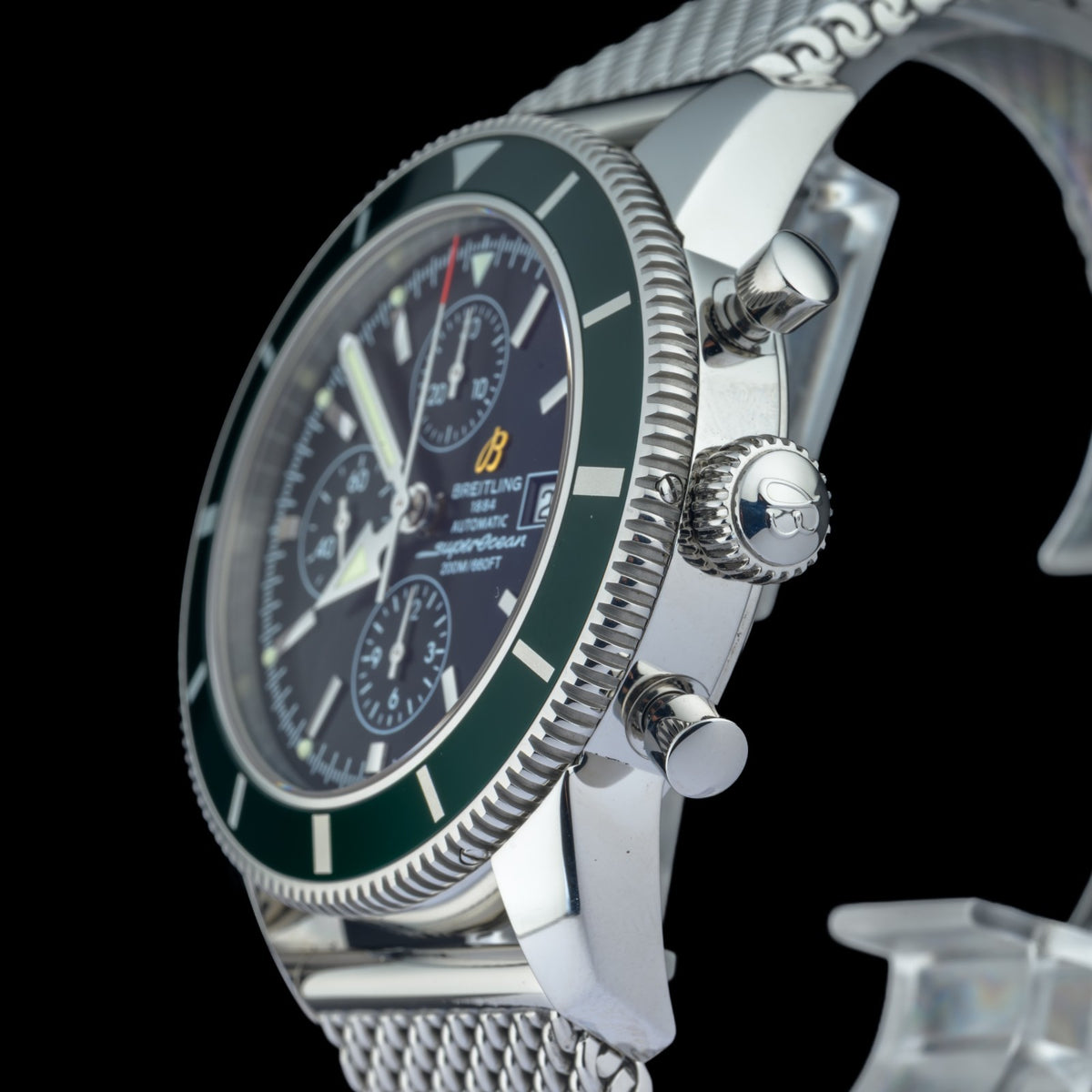 Breitling SuperOcean Heritage A13320 Limited Edition Green 46mm Watch Full Set2