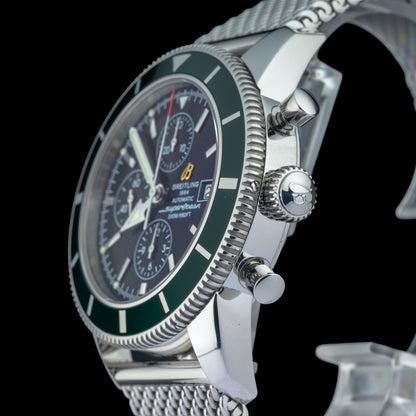 Breitling SuperOcean Heritage A13320 Limited Edition Green 46mm Watch Full Set2
