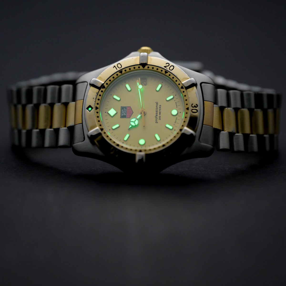 TAG Heuer Professional 964.0006R Gold & Steel 38mm Quartz Men's Watch5