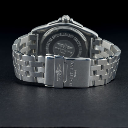 Breitling Galactic Day Date A45320 Black Dial 44mm Automatic Men's Watch + B&P8