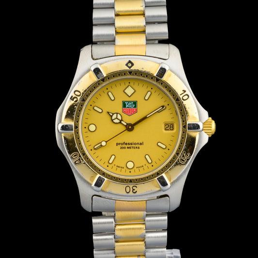 TAG Heuer Professional 964.0006R Gold & Steel 38mm Quartz Men's Watch0