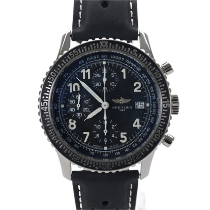 Breitling Aviastar Chronograph A13024 Black 41mm Auto Men's Watch   Serviced0