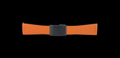 Breitling TwinPro Orange Rubber 26mm Strap 234S + DLC Titanium Push Clasp2