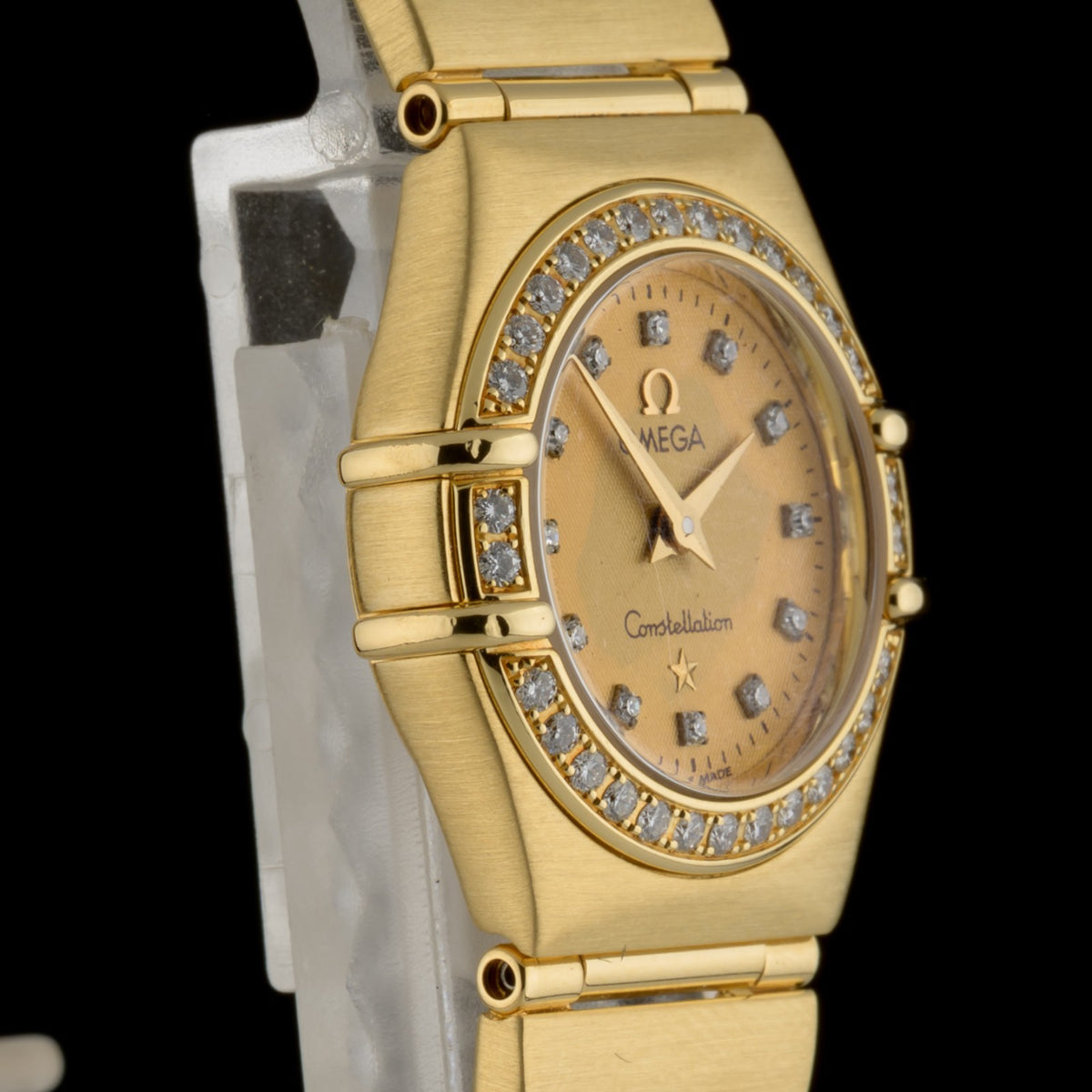 OMEGA Constellation 1167.15.00 18k Solid Yellow Gold Diamond 22mm Watch + B&P3