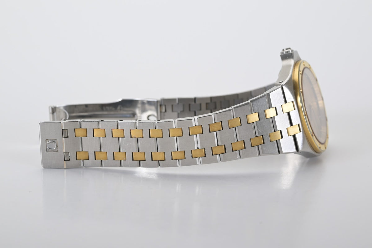 OMEGA Seamaster Alveoles 396.0908 37mm Gold & Steel Quartz Men's Watch7
