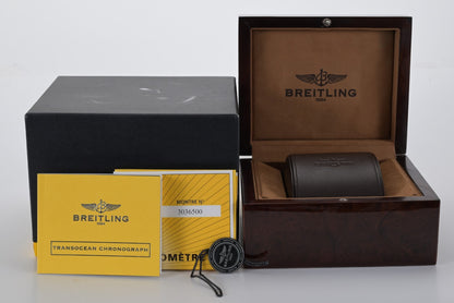 Breitling TransOcean Chronograph RB0151 Solid 18k Rose Gold 43mm Men Watch + B&P1