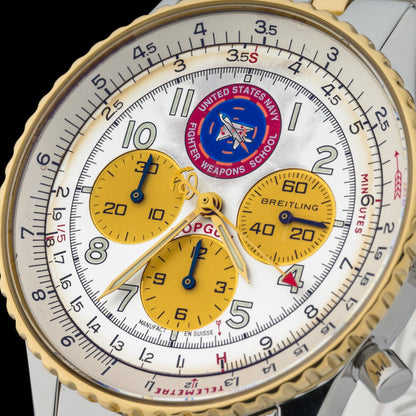 Breitling Navitimer 92 Topgun Limited Edition 18k Gold & Steel 38mm Men's Watch3
