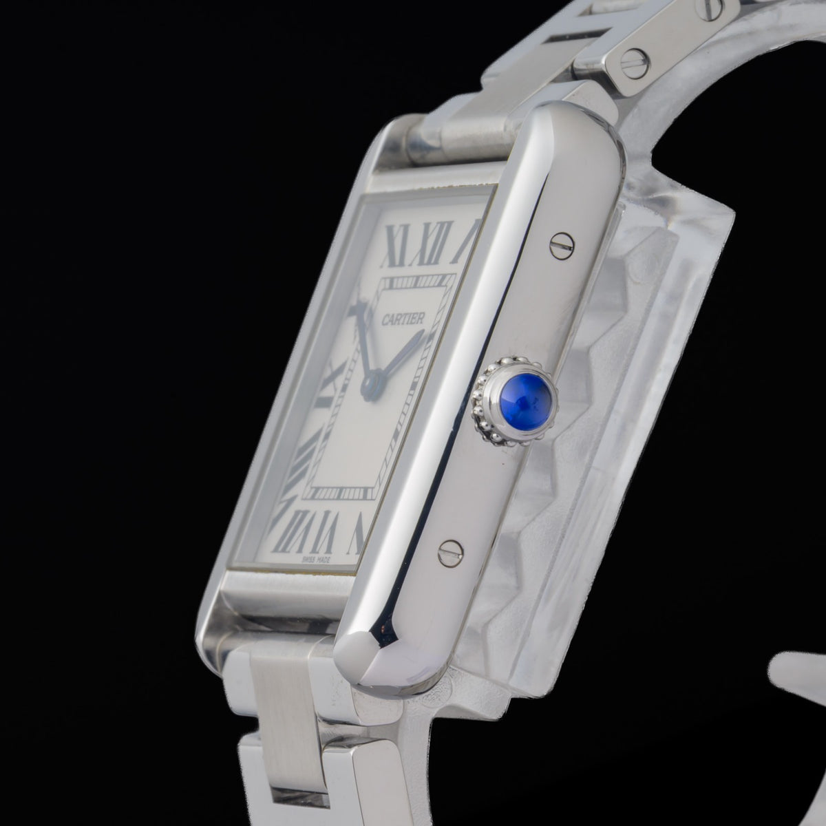 Cartier Tank Solo 3170 White Roman Dial 24x31mm Steel Quartz Watch1