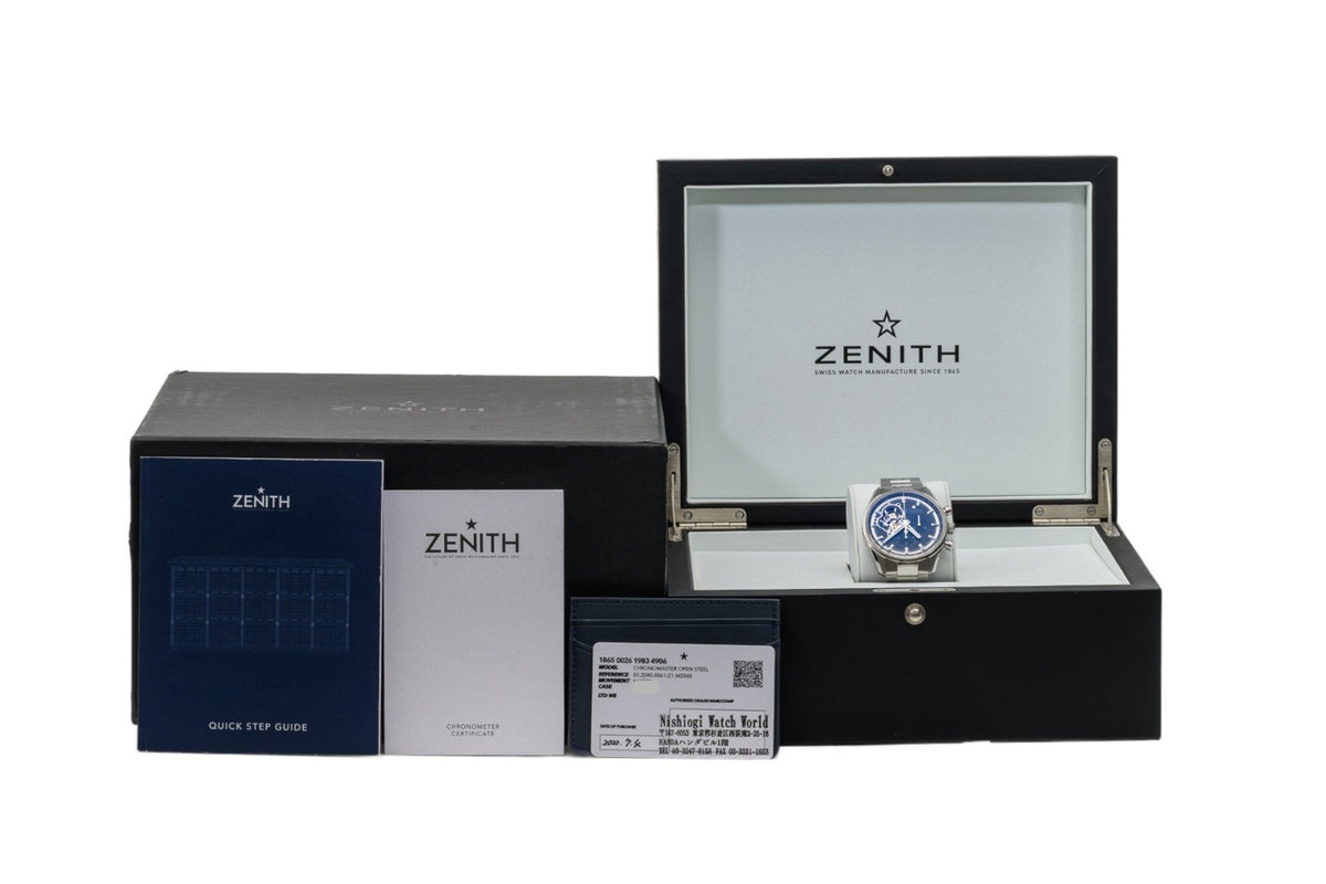 Zenith El Primero Chronomaster Open Blue 42mm 03.2040.4061/21.M2040 Full Set1