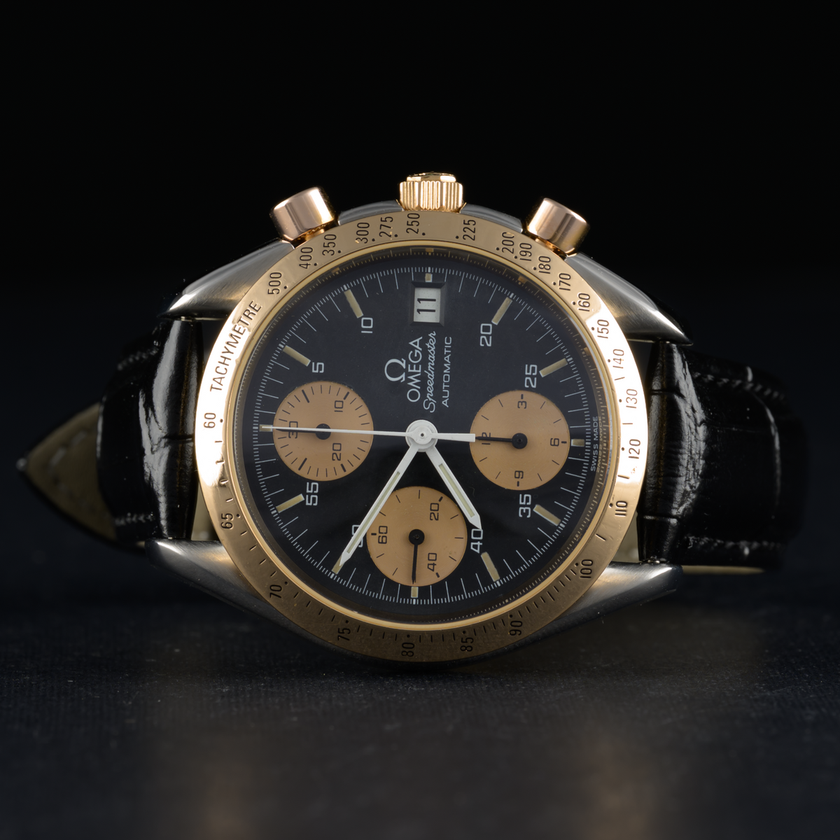Serviced OMEGA Speedmaster 3316.50 Rose Gold Black Dial 39mm Automatic Men Watch3