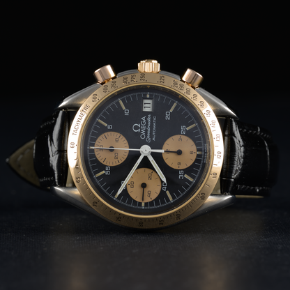 Serviced OMEGA Speedmaster 3316.50 Rose Gold Black Dial 39mm Automatic Men Watch3